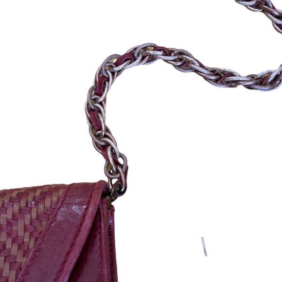 Elliott Lucca Burgundy Leather Purse OS - Picture 3 of 9